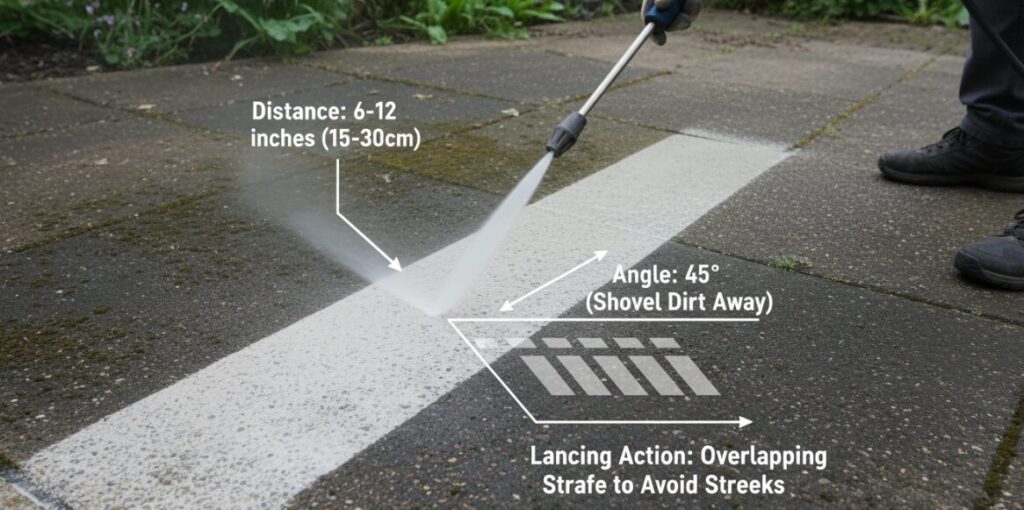 High-pressure washer efficient cleaning techniques