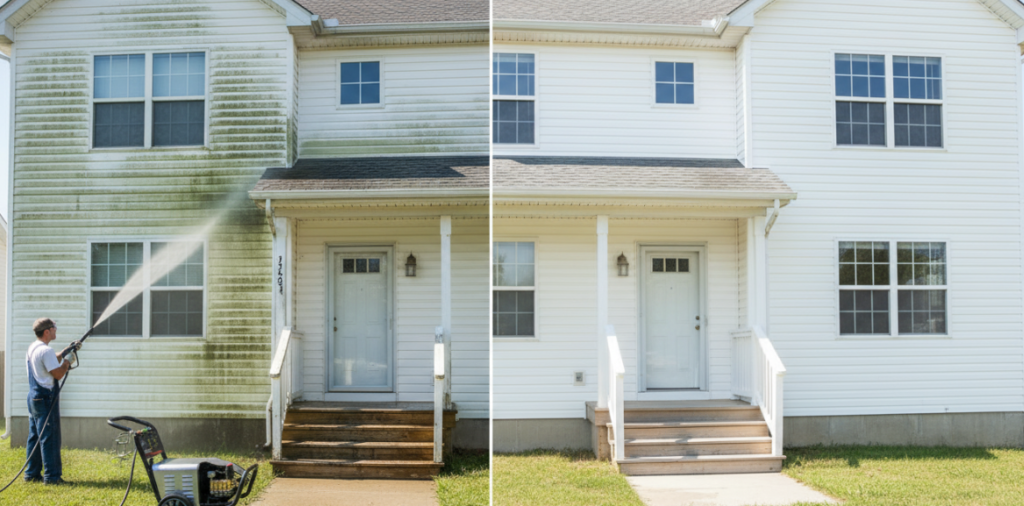 Сравнительные фотографии до и после очистки