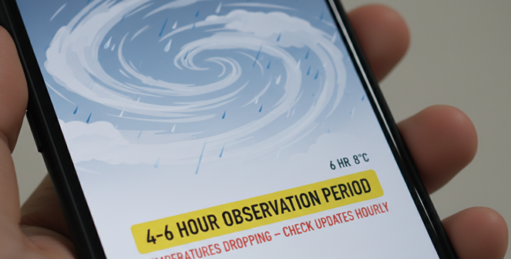 La temperatura está bajando.