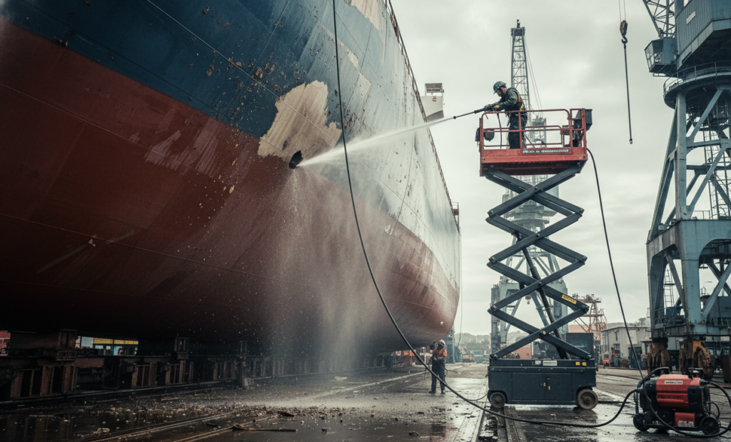 Промышленная мойка высокого давления 4000 для толпы