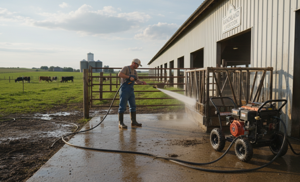 Промышленная мойка высокого давления 4000 для толпы