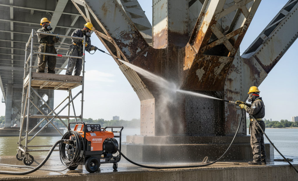 Промышленная мойка высокого давления 4000 для толпы