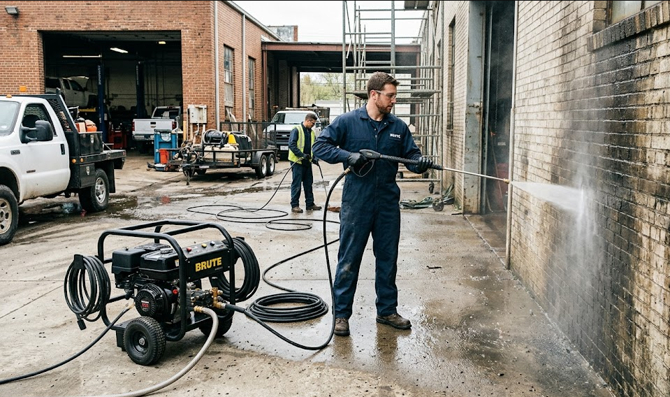 brute pressure washer for crowd