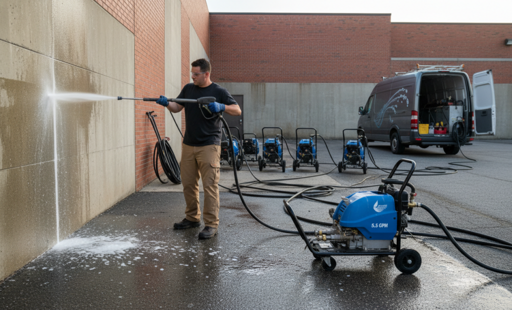 غسالة ضغط 5.5 جالون في الدقيقة للأشخاص