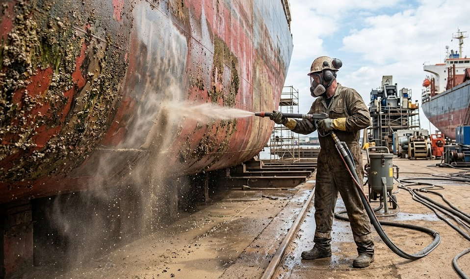 Pressure washer with sand blaster Applicable population