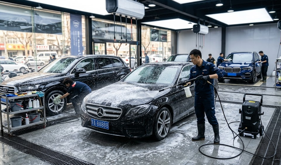 adaptador limpiador a presión para la multitud