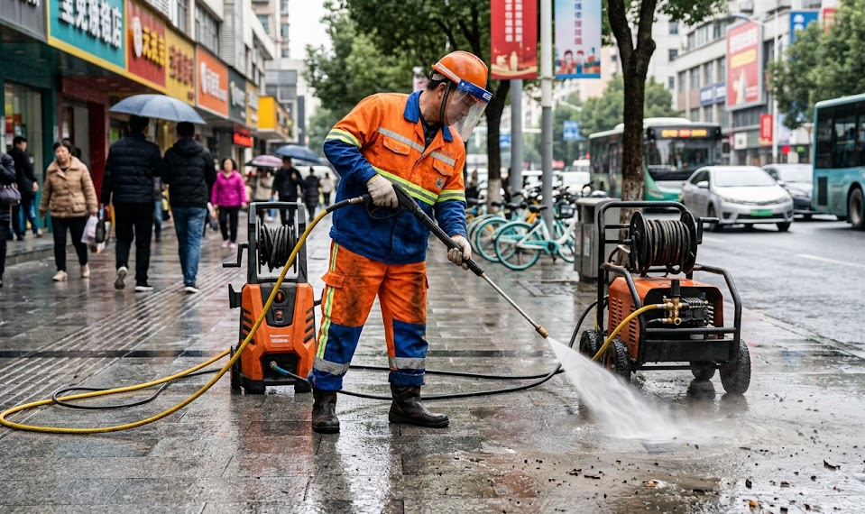 adaptador limpiador a presión para la multitud