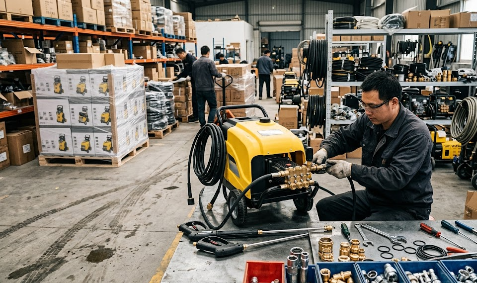 adaptador limpiador a presión para la multitud