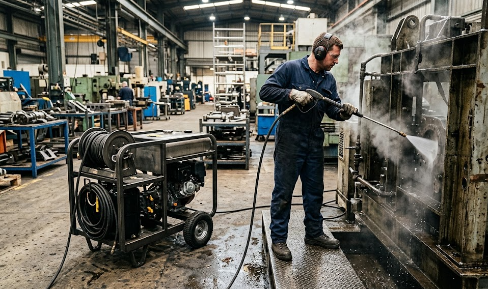 Дизельная мойка горячей воды под давлением для людей