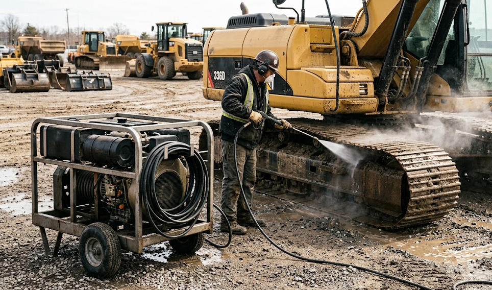 Дизельная мойка горячей воды под давлением для людей