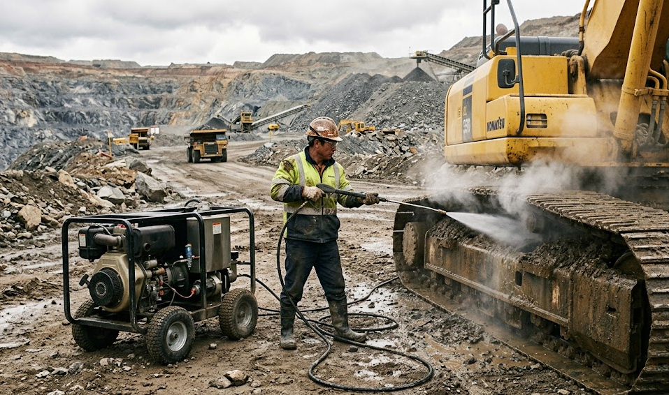 Дизельная мойка горячей воды под давлением для людей