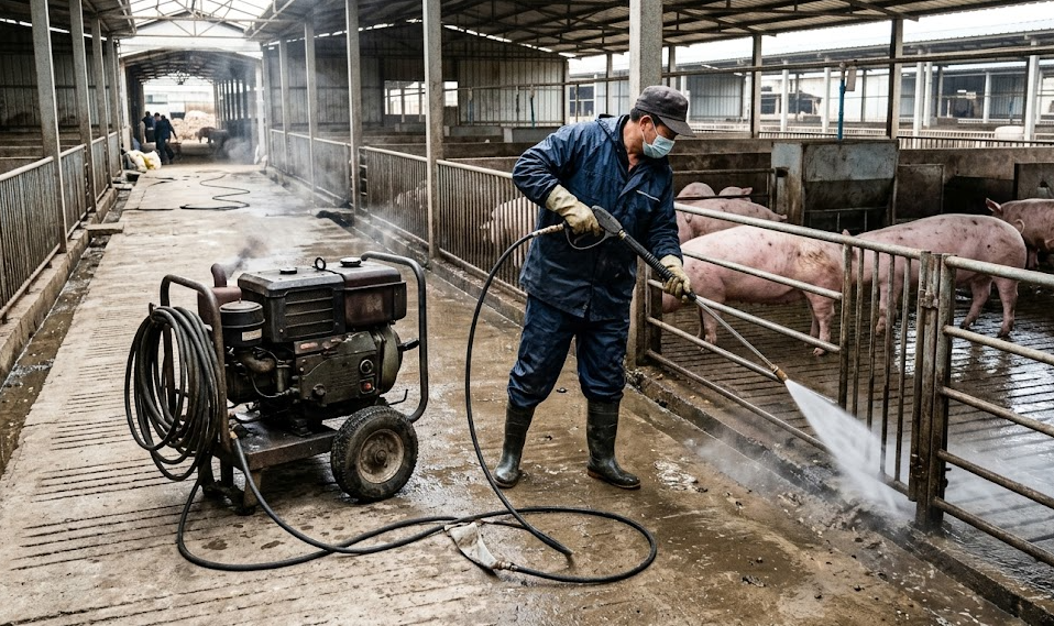 Дизельная мойка горячей воды под давлением для людей