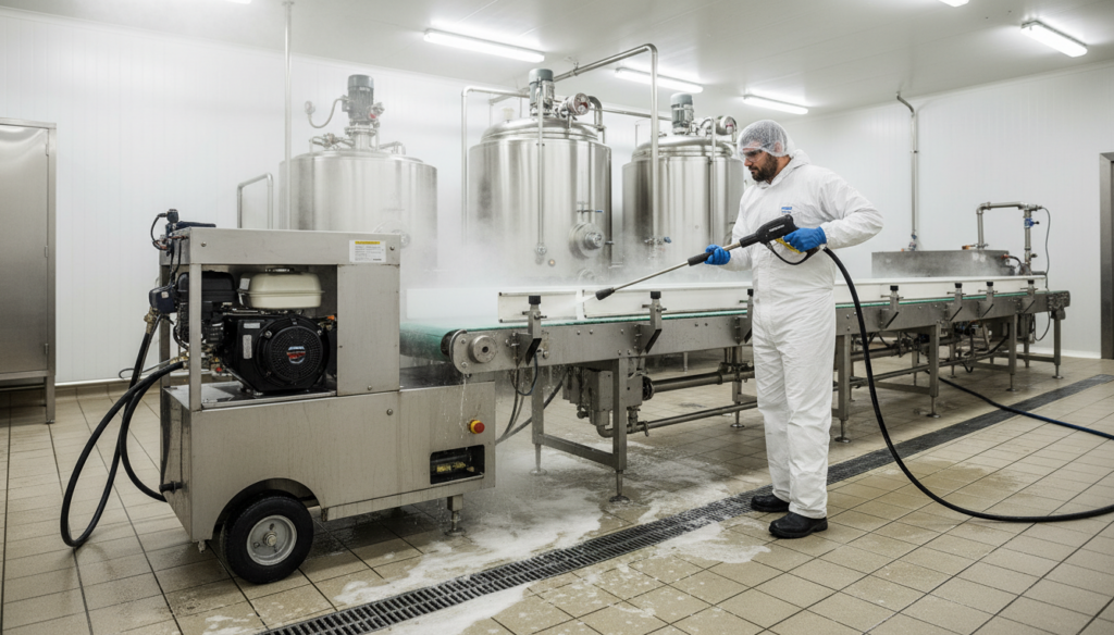 Дизельная мойка горячей воды под давлением для людей