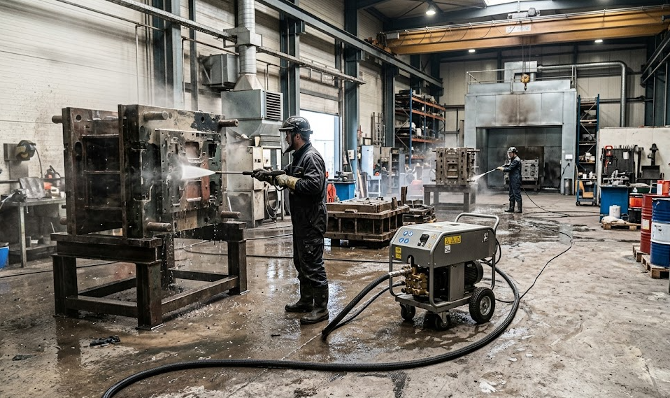 High pressure cleaning pump for people