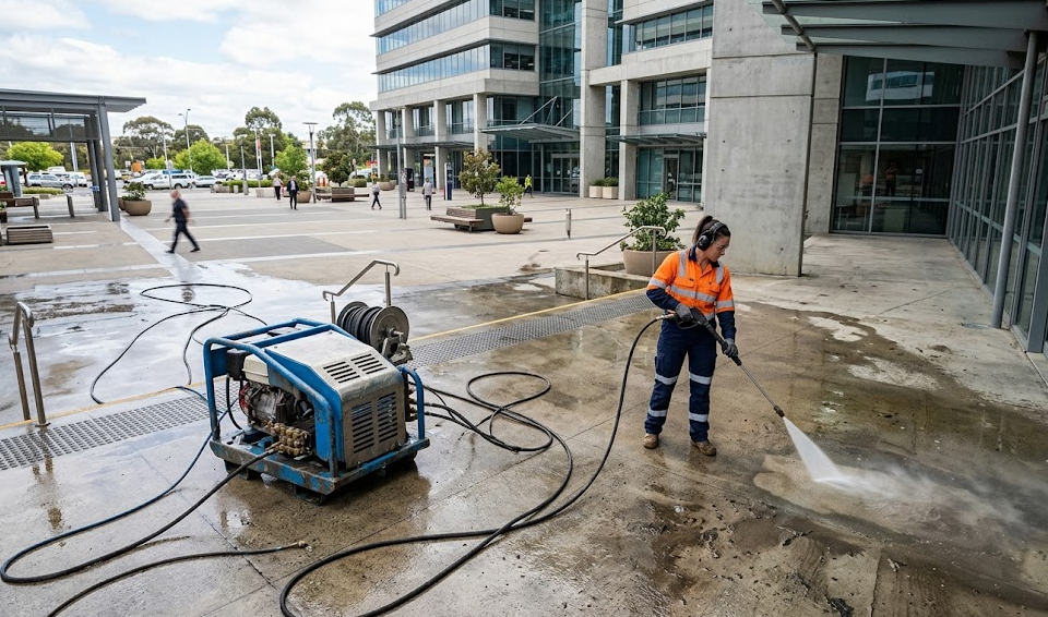 High pressure cleaning pump for people