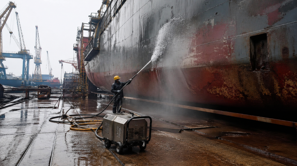 High pressure water jet pump for people
