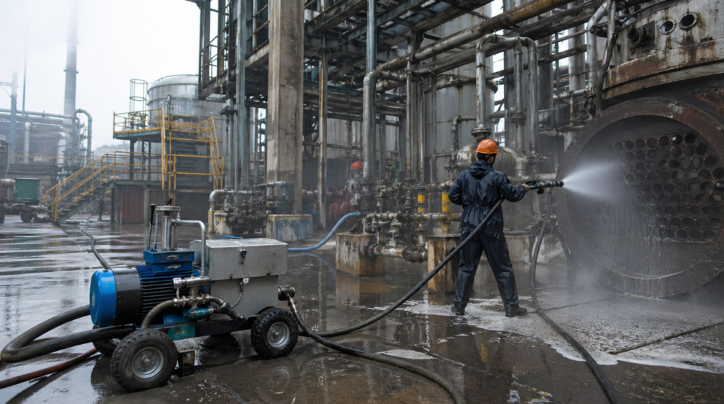 High pressure water jet pump for people