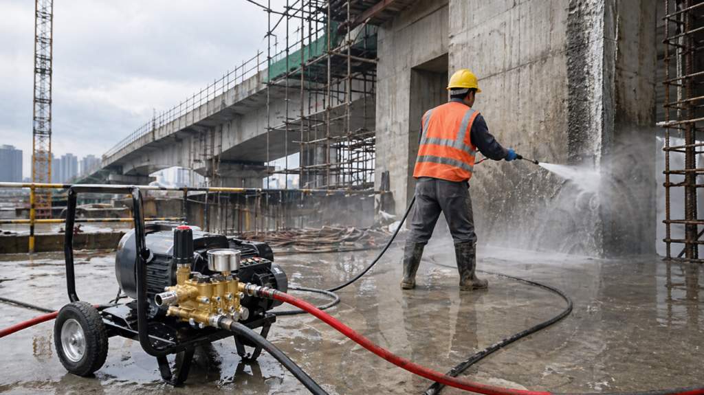 High pressure industrial water pump for people