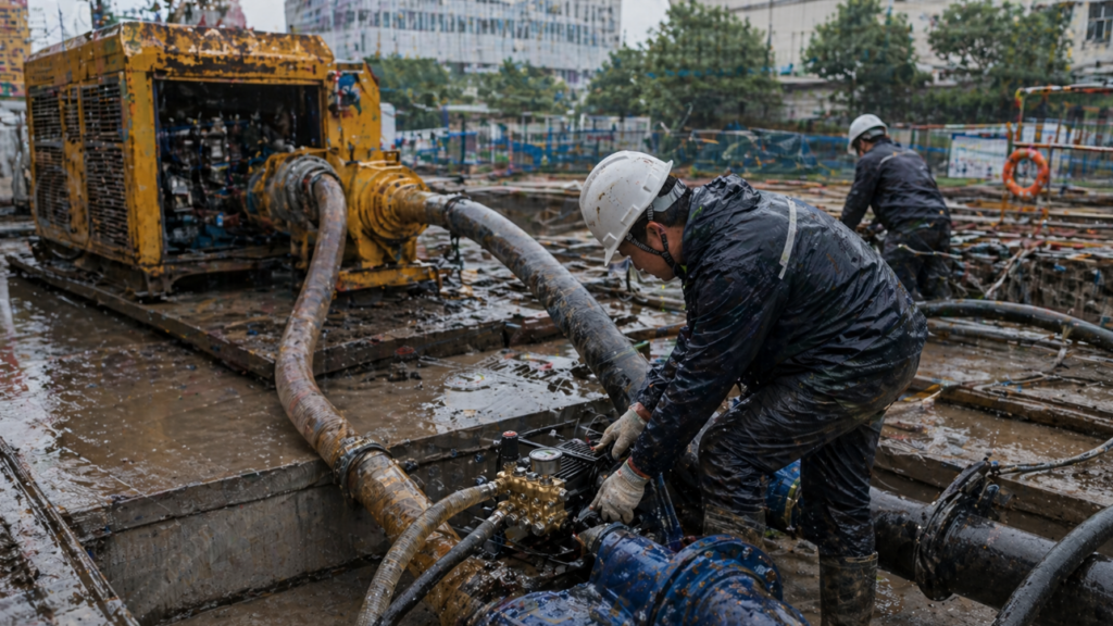 High pressure industrial water pump for people