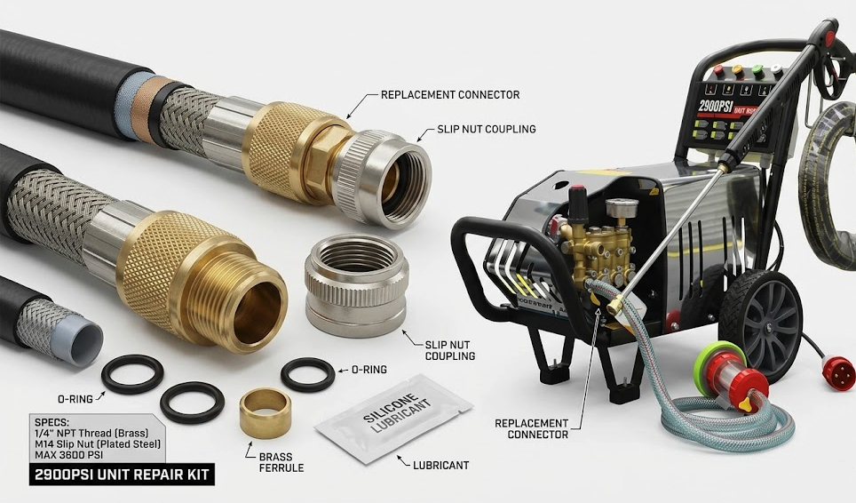 Physical Image of the High-Pressure Water Hose Repair Kit