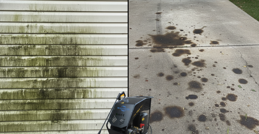 Two main cleaning scenarios for pressure washers