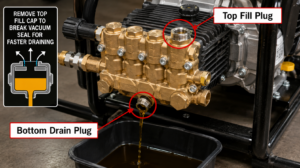 How To Change Pump Oil In Pressure Washer (5 Mins)